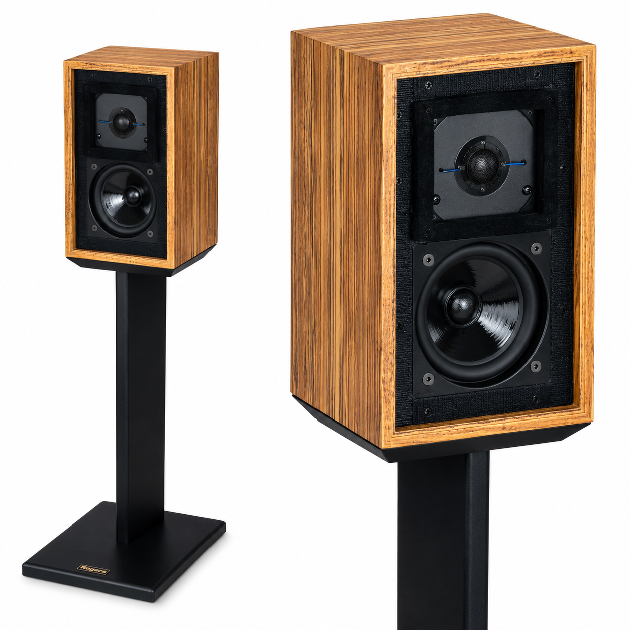 Rogers LS3 Speaker Stands – (Pair Black)