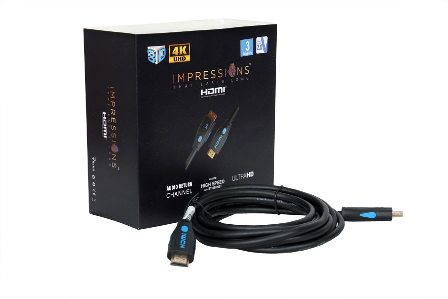 IMPRESSIONS  HDMI CABLE 4K 3 METER 2.0 SUPPORT