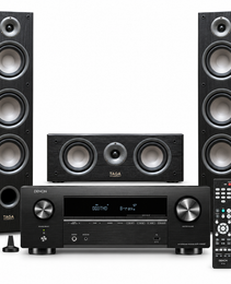 TAGA Harmony TAV-607 5.0 Channel Speaker Package with Denon AVR-X580BT AV Receiver