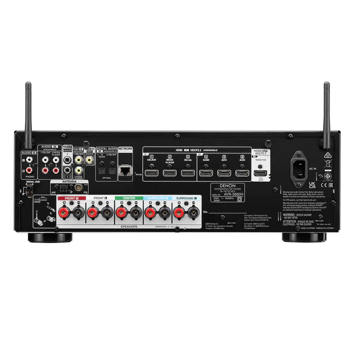 Denon AVR-S660H - 5.2 Channel 8K AV Receiver