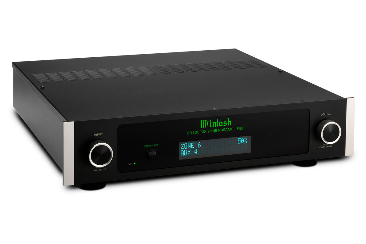 McIntosh CR106 (NEW) 2-Channel 6-Zone Preamplifier / Audio Matrix
