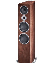 HECO FLOORSTANDING SPEAKERS CELAN REVOLUTION 9 WHITE SATIN/ ESPRESSO VENEER PAIR