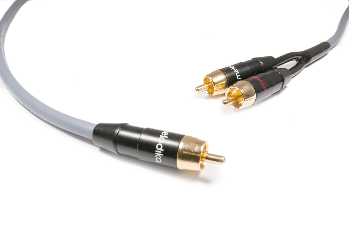 Melodika Purple MDSWY05 /MDSWY05G 1x RCA – 2 x RCA  Subwoofer Cable Y-Type