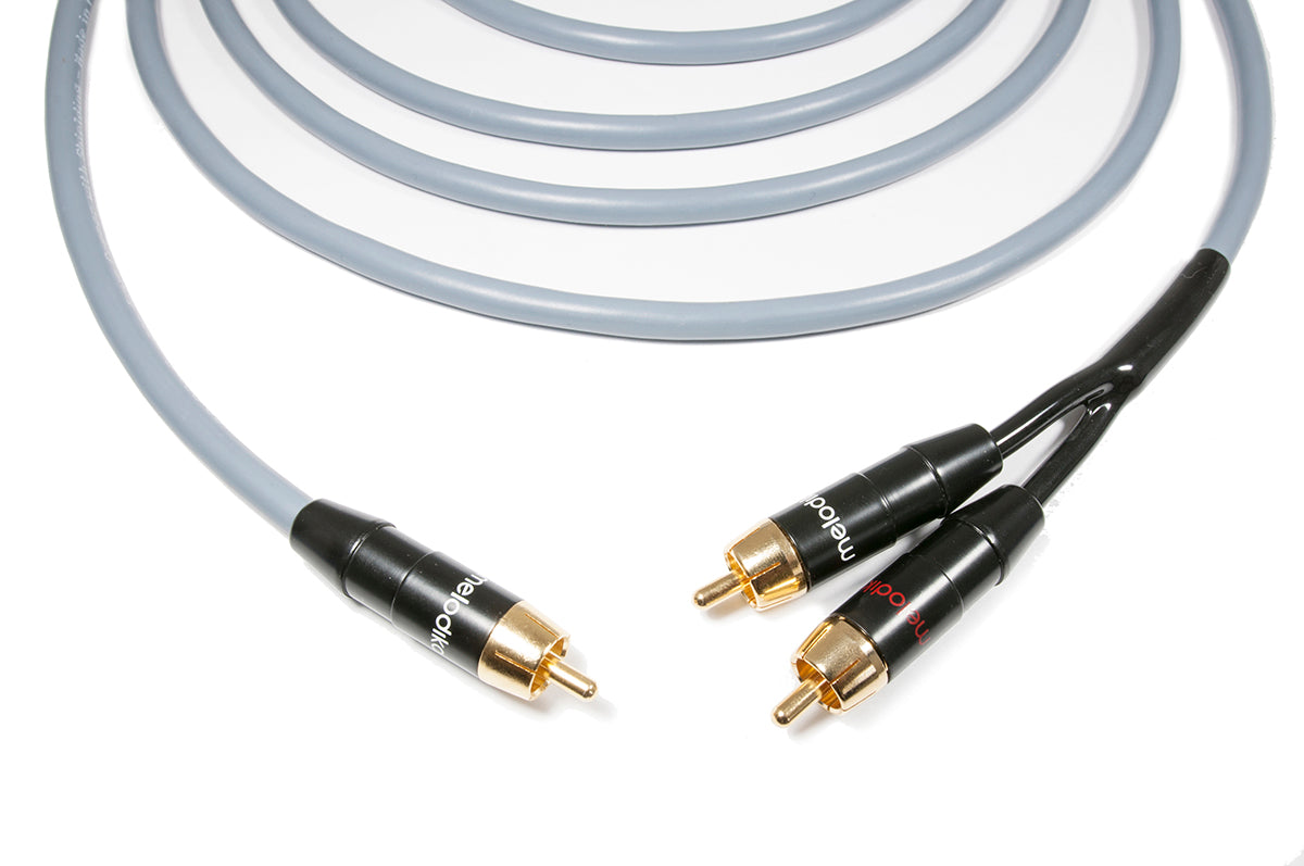 Melodika Purple MDSWY05 /MDSWY05G 1x RCA – 2 x RCA  Subwoofer Cable Y-Type