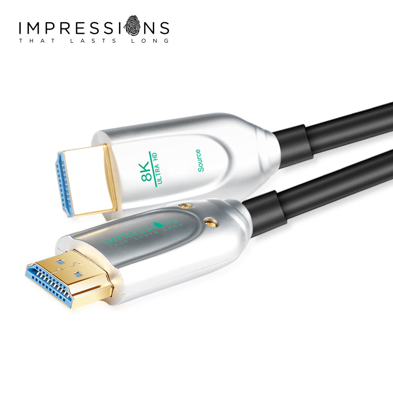 IMPRESSIONS  HDMI 2.1v OPTICAL FIBER CABLE [ 8K ] 10 METER