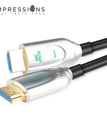 IMPRESSIONS  HDMI 2.1v OPTICAL FIBER CABLE [ 8K ] 25 METER