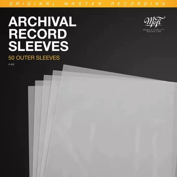 Mofi - Archival Record Sleeves 50 Pieces Per Pack (Outer Sleeves)