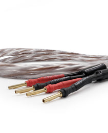 Melodika Coiled audio cable with banana plugs