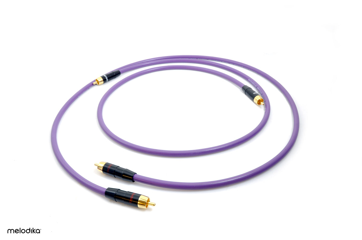 Melodika Purple MD2R05 2 x RCA – 2 x RCA Cables