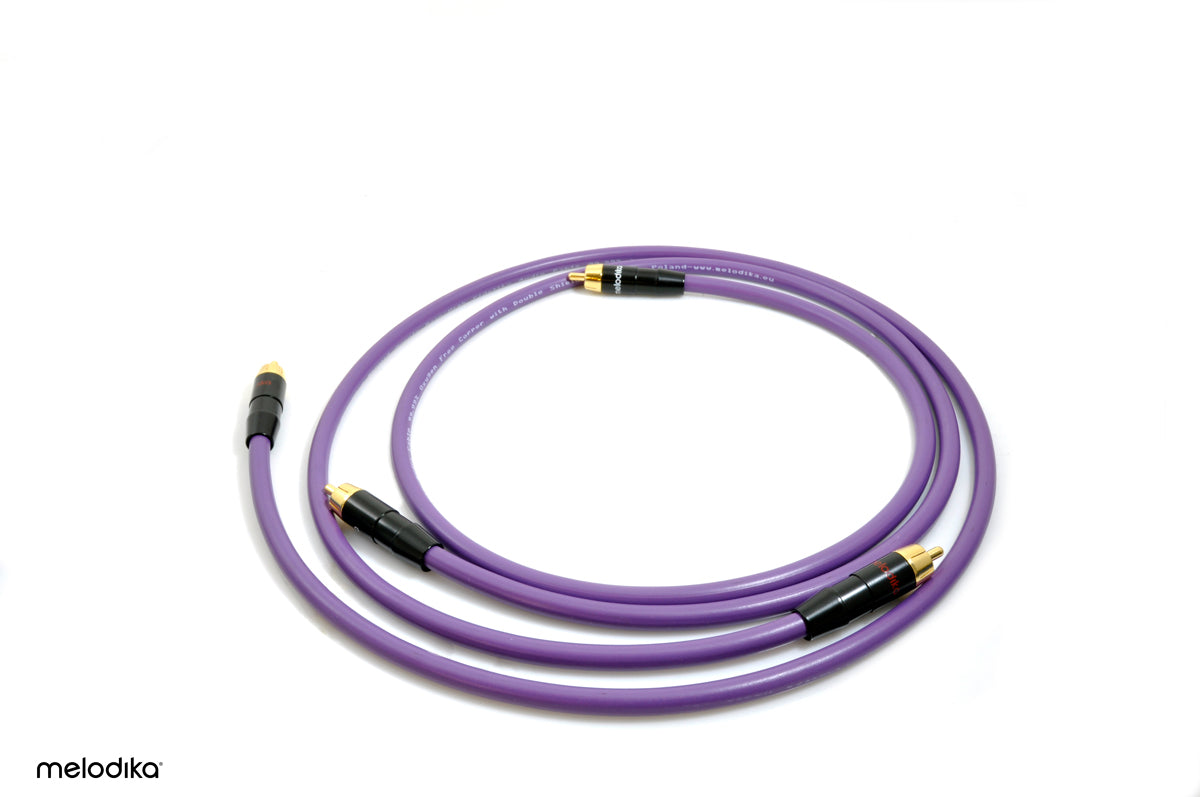 Melodika Purple MD2R05 2 x RCA – 2 x RCA Cables
