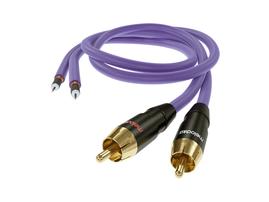 Melodika Purple MD2R05 2 x RCA – 2 x RCA Cables