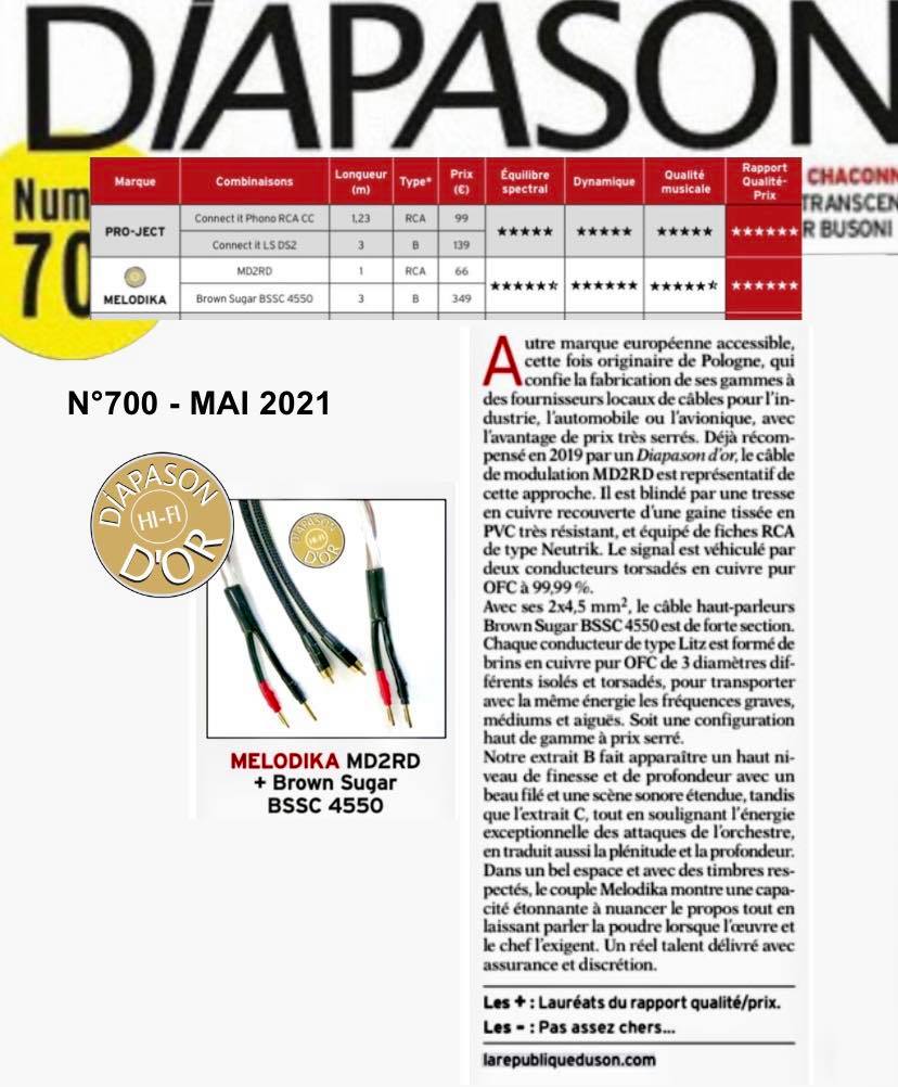 Melodika Purple  MD2RD05 2 x RCA – 2 x RCA Directional Cable