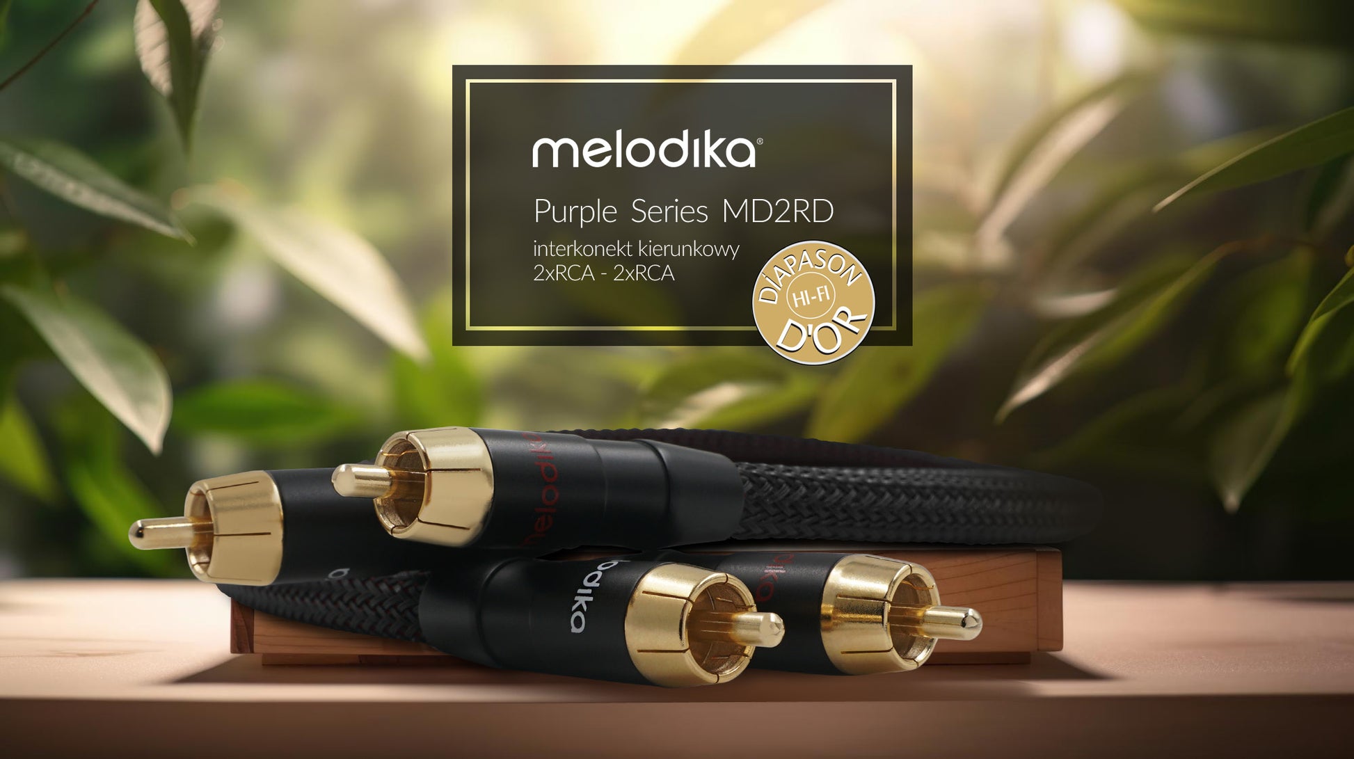Melodika Purple  MD2RD05 2 x RCA – 2 x RCA Directional Cable