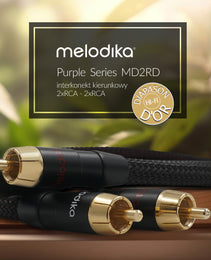 Melodika Purple  MD2RD05 2 x RCA – 2 x RCA Directional Cable