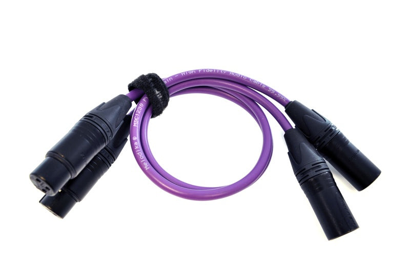 Melodika Purple Md2x05 2 X Xlr – 2 X Xlr Cables Plug-Socket