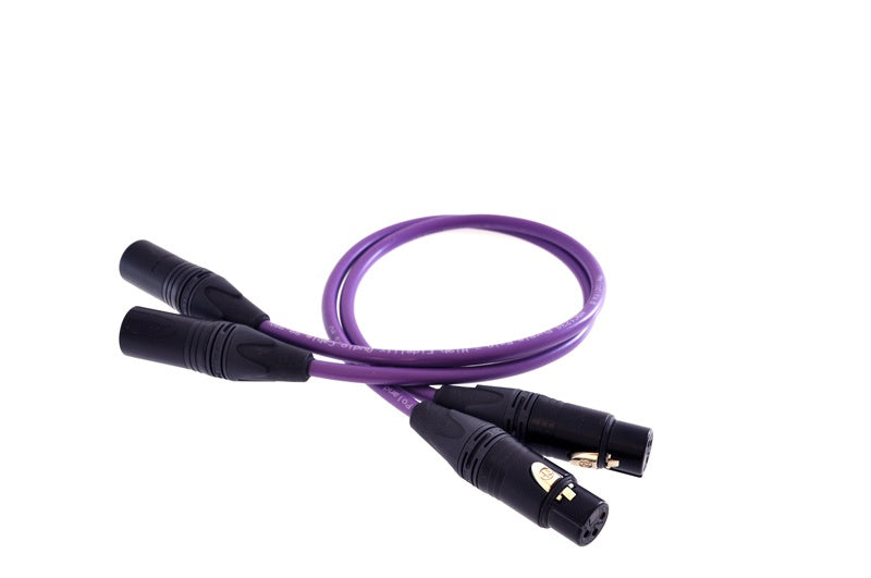 Melodika Purple Md2x05 2 X Xlr – 2 X Xlr Cables Plug-Socket