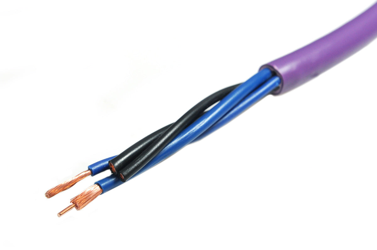 Melodika Purple MDBA41515 BI-Amp Speaker Cable OFC 4N 2 x 1.5 mm2 + 2 x 4 mm2 Banana Plug/Spade Plug