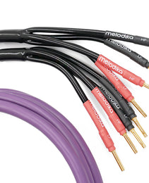 Melodika Purple MDBA41515 BI-Amp Speaker Cable OFC 4N 2 x 1.5 mm2 + 2 x 4 mm2 Banana Plug/Spade Plug