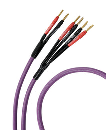 Melodika Purple MDBW41515 BI- Wire Speaker Cable OFC 4N 2 x 1.5 mm2 + 2 x 4 mm2 Banana Plug/Spade Plug