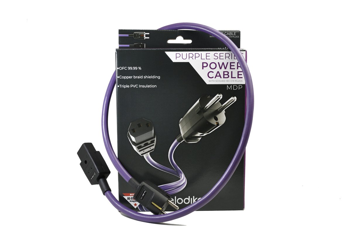 Melodika  Purple MDP16A05 Schuko Power Cable