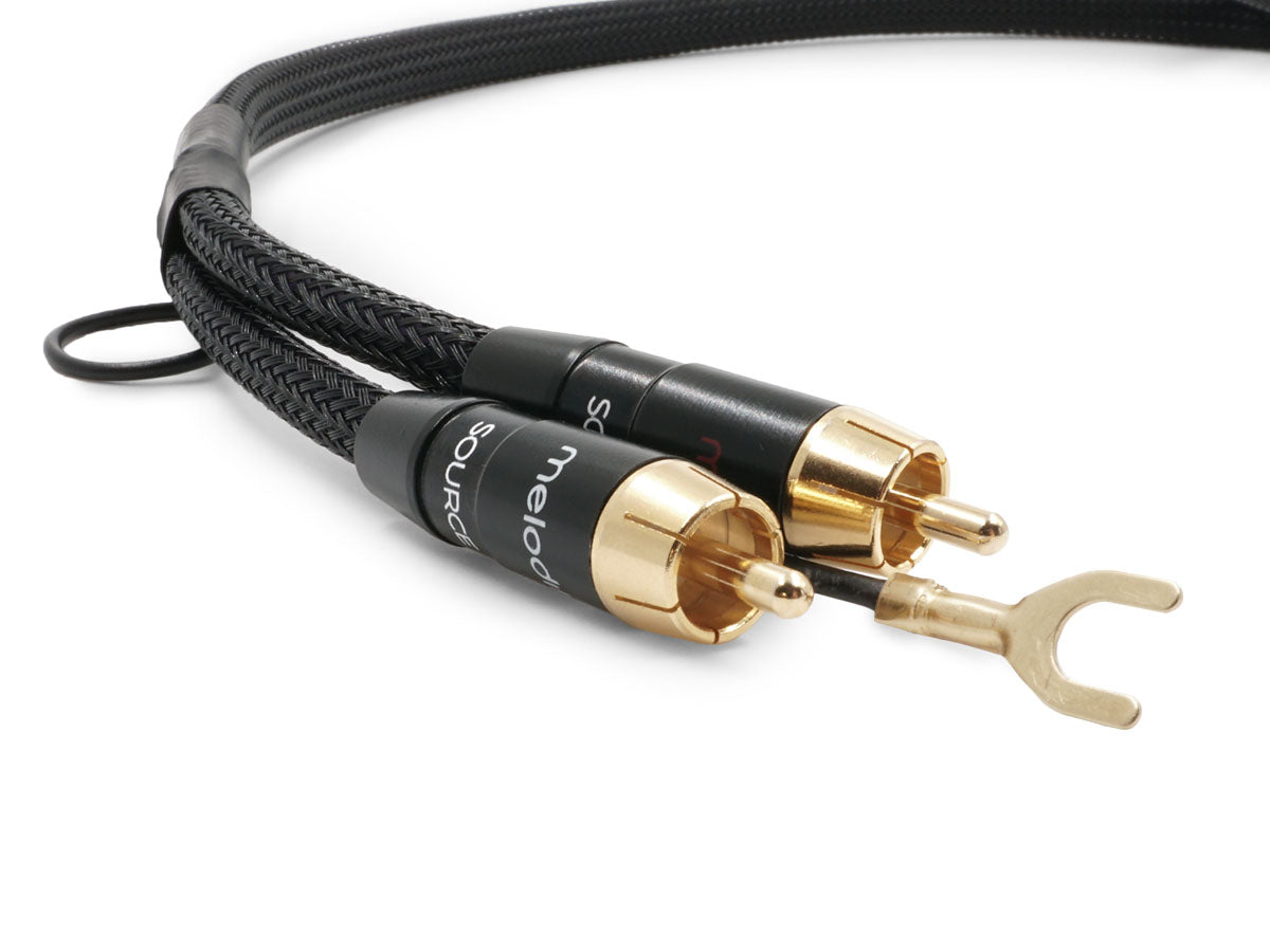 Melodika Purple MDPHD05 2xRCA  Phono Cable With a Grounding Wire