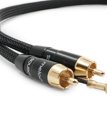 Melodika Purple MDPHD05 2xRCA  Phono Cable With a Grounding Wire