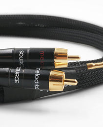Melodika Purple MDPHD05 2xRCA  Phono Cable With a Grounding Wire