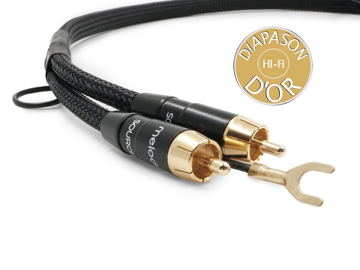 Melodika Purple MDPHD05 2xRCA  Phono Cable With a Grounding Wire