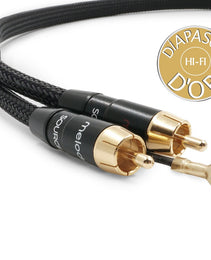 Melodika Purple MDPHD05 2xRCA  Phono Cable With a Grounding Wire