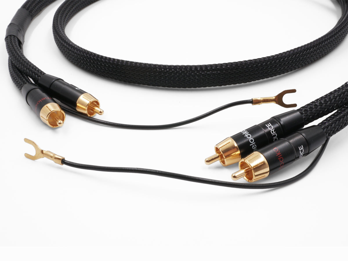 Melodika Purple MDPHD05 2xRCA  Phono Cable With a Grounding Wire