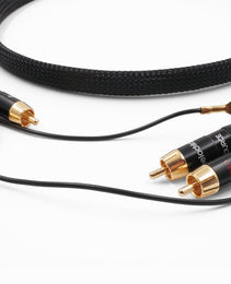 Melodika Purple MDPHD05 2xRCA  Phono Cable With a Grounding Wire