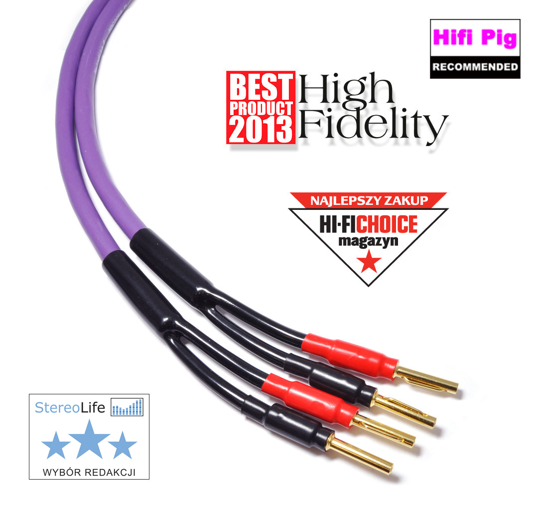 Melodika Purple MDSC2515  Speaker Cable OFC 4N 2 x 2.5 mm2- Banana Plug