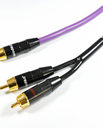 Melodika Purple MDSWY05 /MDSWY05G 1x RCA – 2 x RCA  Subwoofer Cable Y-Type