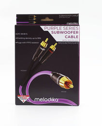 Melodika Purple MDSWY05 /MDSWY05G 1x RCA – 2 x RCA  Subwoofer Cable Y-Type