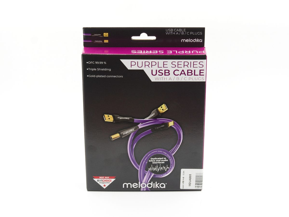 Melodika Purple MDUAB05 USB 2.0 cable type A/B, lenght 0,5m