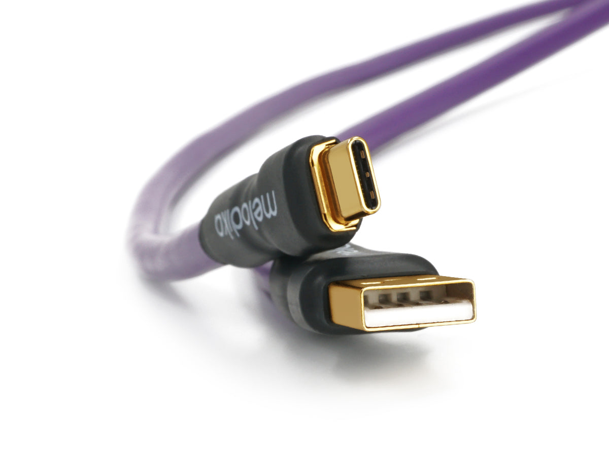 Melodika Purple MDUAC USB 2.0 cable type A/C, lenght 0,3m