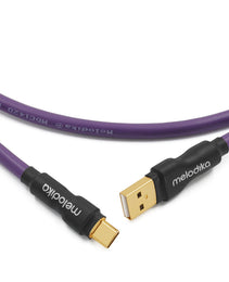 Melodika Purple MDUAC USB 2.0 cable type A/C, lenght 0,3m