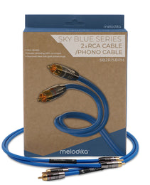 Melodika  Sky Blue SB2R05  Interconnect Cable 2xRCA - 2x RCA