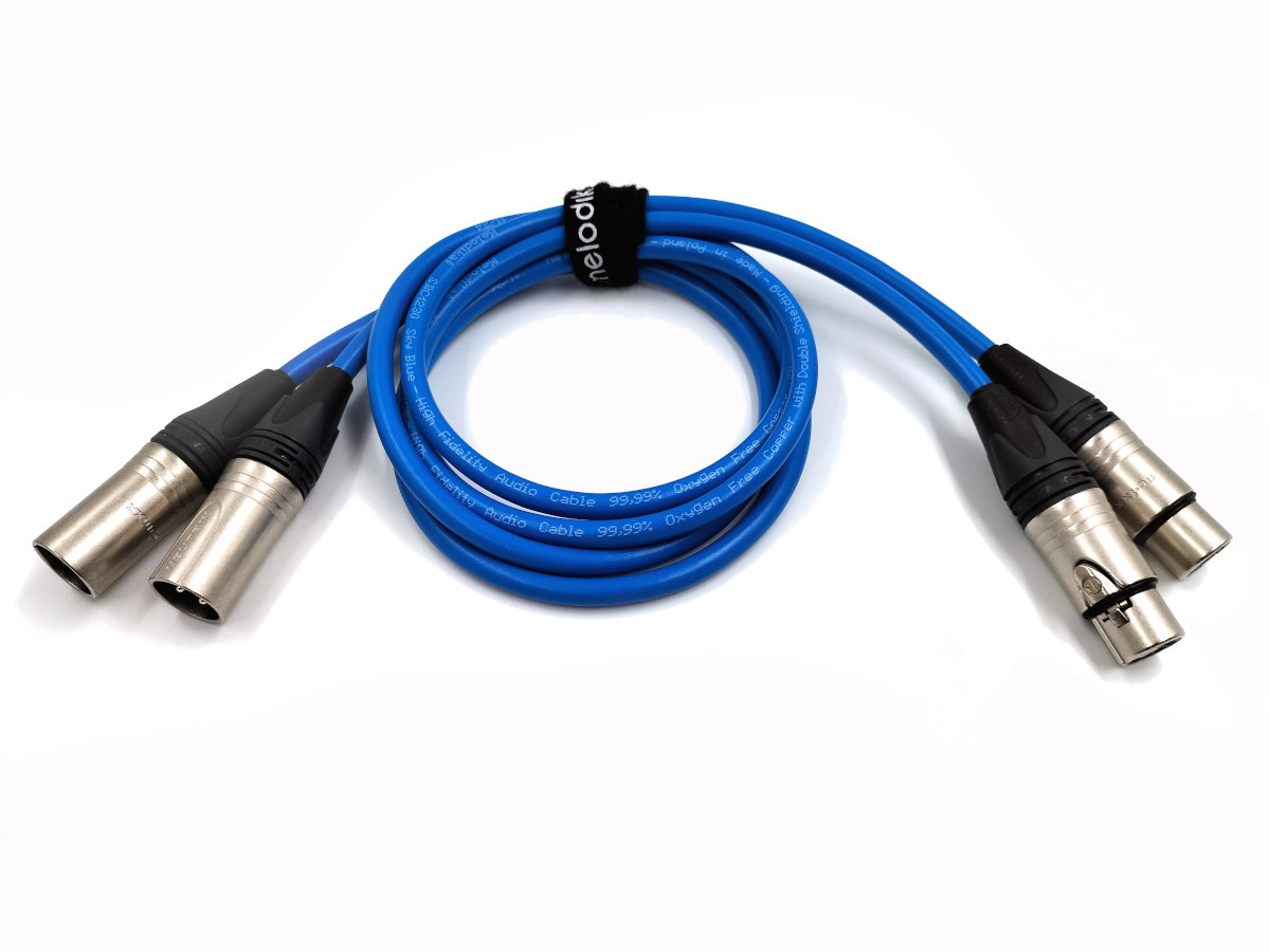 Melodika Sky Blue SB2X05 Interconnect Phono 2 x XLR