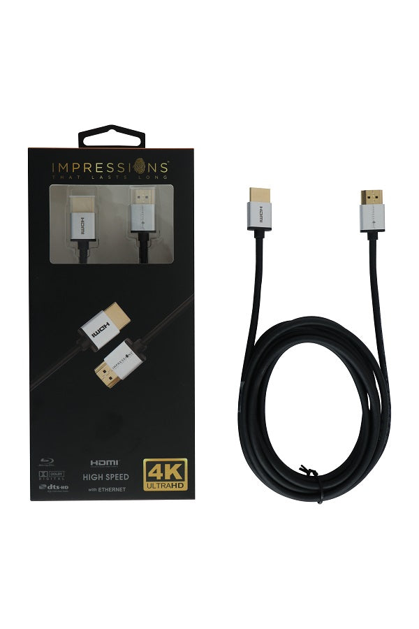 IMPRESSIONS  HDMI SLIM CABLE 4K 3 METER 2.0 SUPPORT