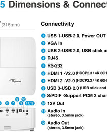 Optoma UHD55 - Smart 4K UHD home Cinema projector
