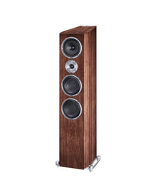 HECO FLOORSTANDING SPEAKERS CELAN REVOLUTION 7 WHITE SATIN/ ESPRESSO VENEER PAIR