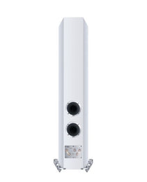 HECO FLOORSTANDING SPEAKERS CELAN REVOLUTION 7 WHITE SATIN/ ESPRESSO VENEER PAIR