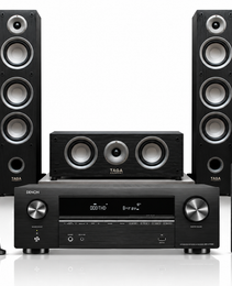 Taga Harmony TAV-507 5.0 Channel Home Theatre Speaker Package With Denon AVR-X580BT AV Receiver