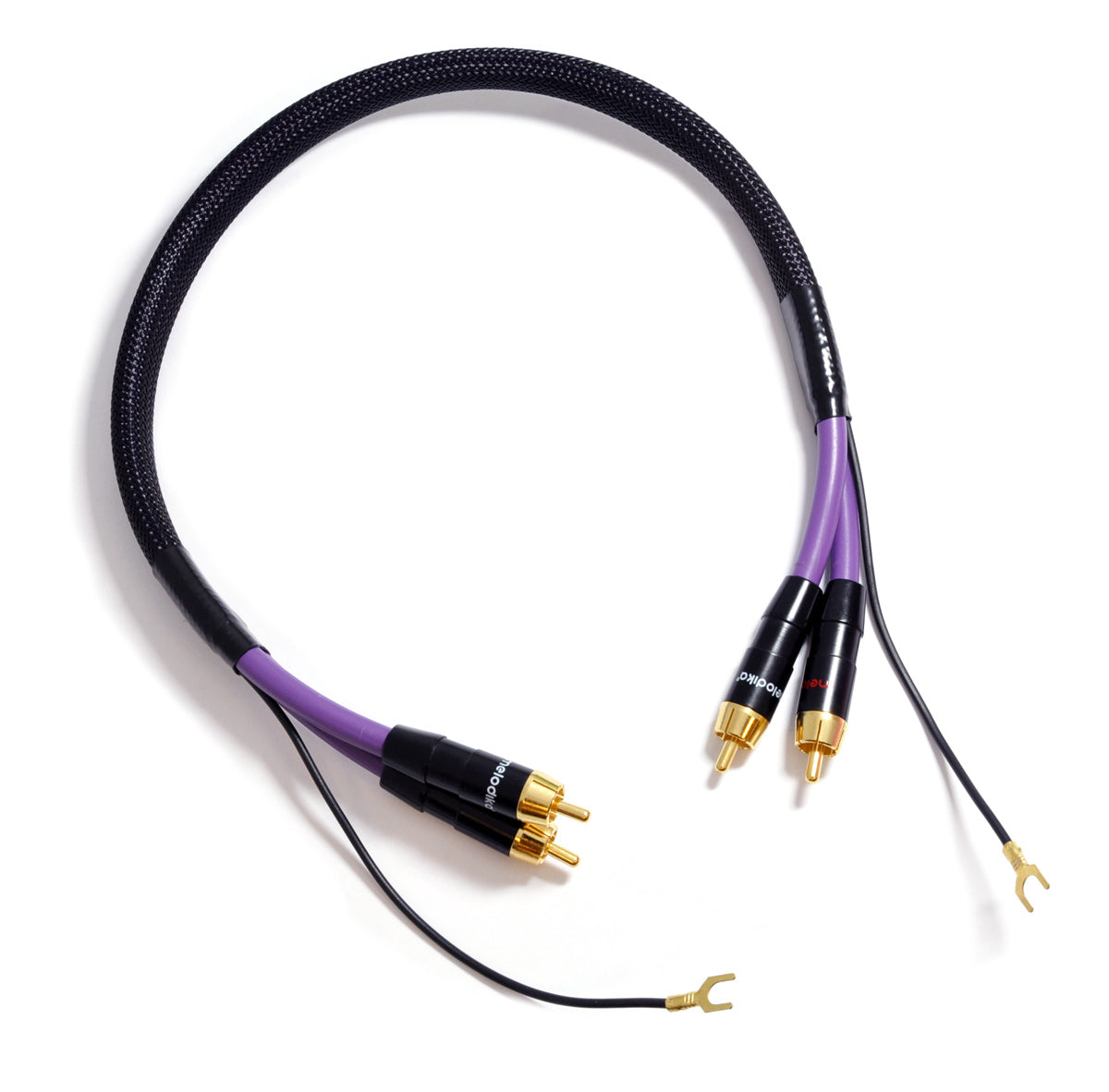 Melodika Purple MDPH05 2 x RCA – 2 x RCA  Phono Cable With Ground Wire