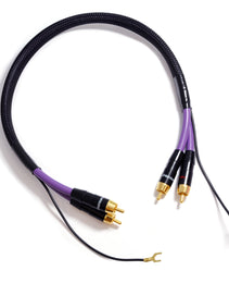 Melodika Purple MDPH05 2 x RCA – 2 x RCA  Phono Cable With Ground Wire