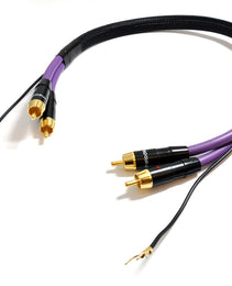 Melodika Purple MDPH05 2 x RCA – 2 x RCA  Phono Cable With Ground Wire