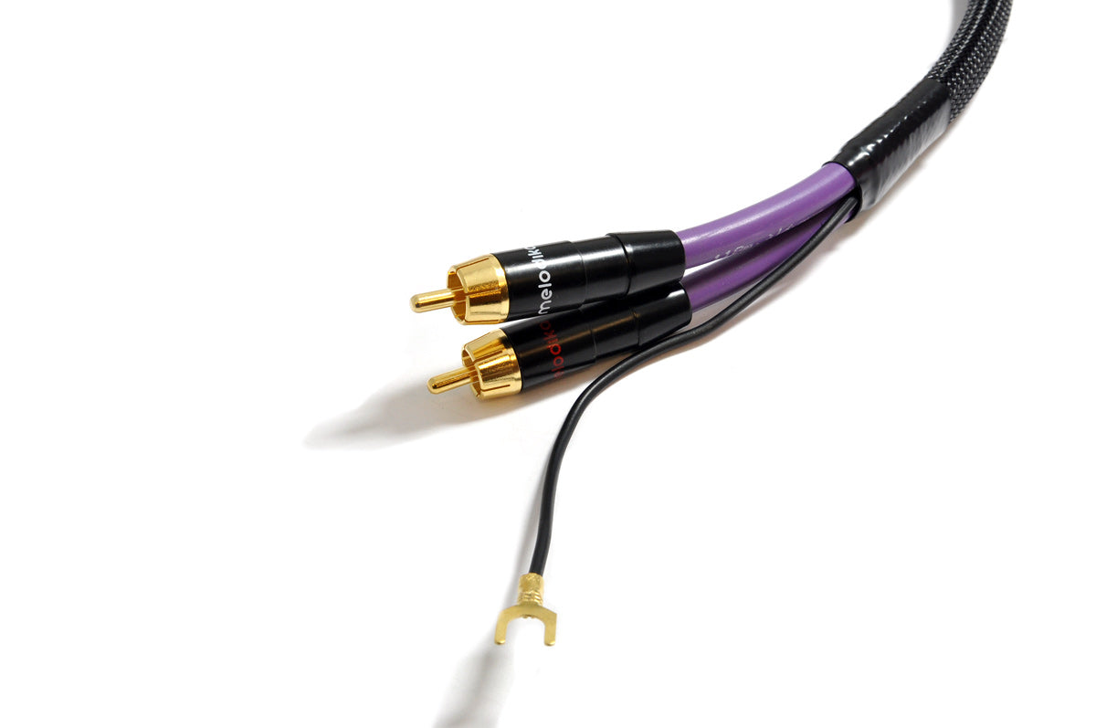 Melodika Purple MDPH05 2 x RCA – 2 x RCA  Phono Cable With Ground Wire