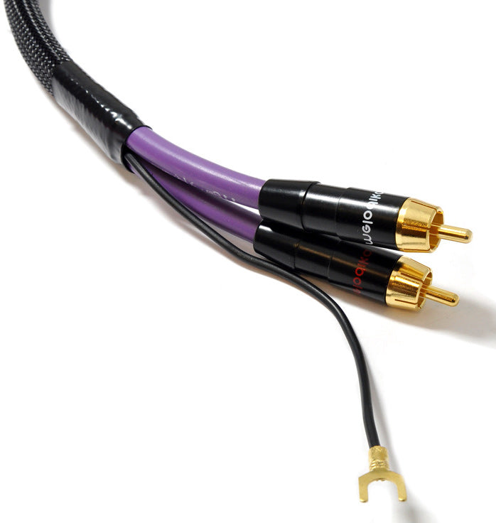 Melodika Purple MDPH05 2 x RCA – 2 x RCA  Phono Cable With Ground Wire