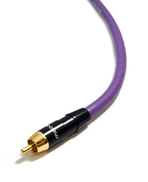 Melodika Purple audio cable with gold connector